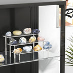 3 Tier Acrylic Display Risers, Large Perfume Organizer Stand (2 Pack) in 11.8x11x5.9 inch in Clear, alternate view 2