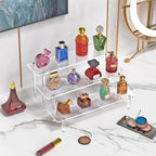 3 Tier Acrylic Display Risers, Large Perfume Organizer Stand (2 Pack) in 11.8x11x5.9 inch in Clear, alternate view 5