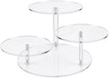 3 Tier Acrylic Display Stand, Clear Display Risers for LEGO Botanicals & Mini Figures, Tabletop Display Shelf