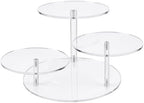 3 Tier Acrylic Display Stand, Clear Display Risers for LEGO Botanicals & Mini Figures, Tabletop Display Shelf