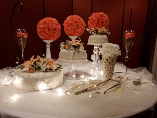 3 Tier Acrylic Wedding Cake Stand (STYLE R300) in CLEAR, alternate view 4
