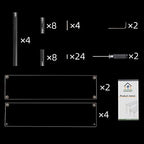 3 Tier Black Acrylic Display Riser Cupcake Stand Display Shelf for Decoration, Collection, Makeup in 4×4×4inch, alternate