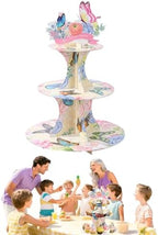 3 Tier Butterfly Cupcake Stand - Easy to Assemble& Reusable(Butterfly) in Butterfly