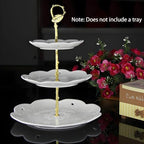 3 Tier Cake Stand Hardware Kit Leaf Gold with Screws and Washers in Gold, alternate view 2