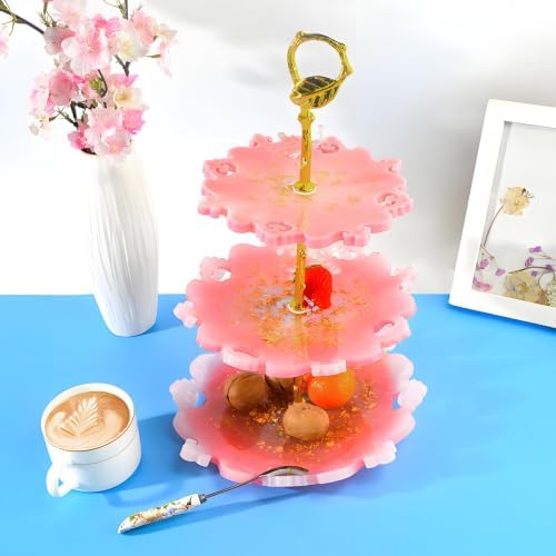 3 Tier Cake Stand Hardware Kit Leaf Gold with Screws and Washers in Gold, alternate view 7