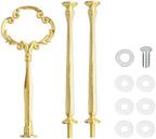 3 Tier Cake Stand Hardware Tiered Tray Plate Hardware Kit Heavy Metal Holder Fruit Plate Stand Food Plate Stand