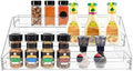 3-Tier Clear Acrylic Spice Rack Organizer for Cabinet Countertop in Clear