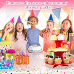 3-Tier Cupcake Stand 2 Pack Dessert Cup Cake Stand Tower Paper Round Cake Display Serving Plate for Anniversary, alternate