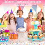 3-Tier Cupcake Stand 2 Pack Dessert Cup Cake Stand Tower Paper Round Cake Display Serving Plate for Anniversary, alternate