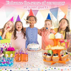 3-Tier Cupcake Stand 2 Pack Dessert Cup Cake Stand Tower Paper Round Cake Display Serving Plate for Anniversary, alternate