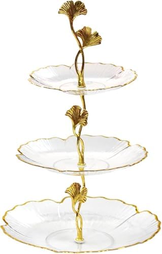 3 Tier Cupcake Stand, Acrylic Tiered Cake Stand, Cupcake Display Stand Dessert Stands, 3 Tier Cupcake Serving