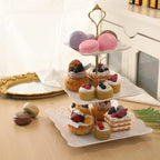 3 Tier Cupcake Stand Cake Stand - Plastic Tiered Serving Tray for Desserts, Candy, and Treats - Perfect for, alternate view 7