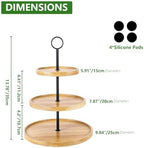 3 Tier Cupcake Stand, Cake Stand Tower, Dessert Table Display Set for Party in Yellow, alternate view 3