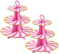 3-Tier Cupcake Stand, Cardboard Cupcake Tower, Dessert Cup Cake Stand Tower for Birthday Wedding Party