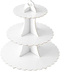 3-Tier Cupcake Stand, Cardboard Cupcake Tower, Dessert Cup Cake Stand Tower for Birthday Wedding Party