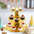 3-Tier Cupcake Stand, Cardboard Cupcake Tower, Dessert Cup Cake Stand Tower for Birthday Wedding Party, alternate view 7
