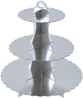 3-Tier Cupcake Stand, Cardboard Cupcake Tower, Dessert Cup Cake Stand Tower for Birthday Wedding Party