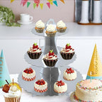 3-Tier Cupcake Stand, Cardboard Cupcake Tower, Dessert Cup Cake Stand Tower for Birthday Wedding Party, alternate view 7