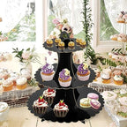 3-Tier Cupcake Stand, Cardboard Cupcake Tower, Dessert Cup Cake Stand Tower for Birthday Wedding Party, alternate view 7