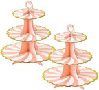 3-Tier Cupcake Stand, Cardboard Cupcake Tower, Dessert Cup Cake Stand Tower for Birthday Wedding Party