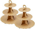 3-Tier Cupcake Stand, Cardboard Cupcake Tower, Dessert Cup Cake Stand Tower for Birthday Wedding Party