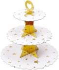 3-Tier Cupcake Stand, Cardboard Cupcake Tower, Dessert Cup Cake Stand Tower for Birthday Wedding Party