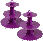 3-Tier Cupcake Stand, Cardboard Cupcake Tower, Dessert Cup Cake Stand Tower for Birthday Wedding Party