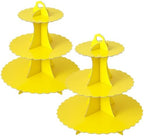 3-Tier Cupcake Stand, Cardboard Cupcake Tower, Dessert Cup Cake Stand Tower for Birthday Wedding Party