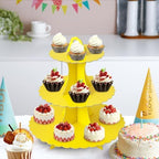 3-Tier Cupcake Stand, Cardboard Cupcake Tower, Dessert Cup Cake Stand Tower for Birthday Wedding Party, alternate view 7