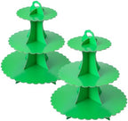 3-Tier Cupcake Stand, Cardboard Cupcake Tower, Dessert Cup Cake Stand Tower for Birthday Wedding Party