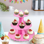 3-Tier Cupcake Stand, Cardboard Cupcake Tower, Dessert Cup Cake Stand Tower for Birthday Wedding Party, alternate view 7