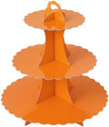 3-Tier Cupcake Stand, Cardboard Cupcake Tower, Dessert Cup Cake Stand Tower for Birthday Wedding Party