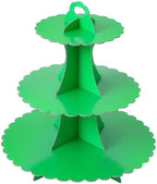 3-Tier Cupcake Stand, Cardboard Cupcake Tower, Dessert Cup Cake Stand Tower for Birthday Wedding Party