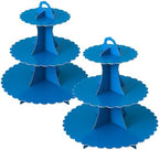 3-Tier Cupcake Stand, Cardboard Cupcake Tower, Dessert Cup Cake Stand Tower for Birthday Wedding Party