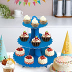 3-Tier Cupcake Stand, Cardboard Cupcake Tower, Dessert Cup Cake Stand Tower for Birthday Wedding Party, alternate view 7