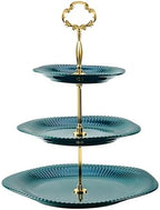 3 Tier Cupcake Stand Ceramic Cake Stand Wedding Dessert Tower, Tiered Serving Tray for Tea Party Afternoon