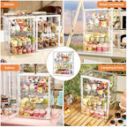 3 Tier Cupcake Stand, Cookie Display Case with Pull Out Drawer in Xxxl-1 Pack-3 Drawer, alternate view 6