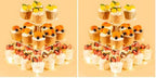 3 Tier Cupcake Stand Cupcake Holder, Acrylic Cupcake Tower with LED Yellow Light for 24 Cupcakes, Dessert Table