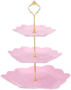 3-Tier Cupcake Stand Holder, Round Tiered Serving Tray 15/20/25cm Cup Cake Stand for Dessert Fruit Table