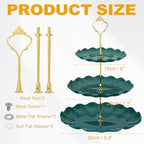 3-Tier Cupcake Stand Holder, Round Tiered Serving Tray 15/20/25cm Cup Cake Stand for Birthday Party Decoration, alternate