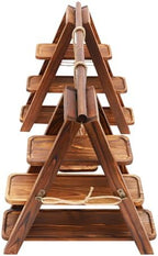 3-Tier Cupcake Stand Ladder Dessert Display Stand with Swing Serving Tray for Party Birthday Wedding Decoration, alternate