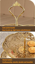 3 Tier Cupcake Stand, Plastic 3 Tiered Serving Stand, Dessert Tower Tray for Party, Birthday, Wedding, Gold in, alternate