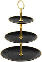 3-Tier Cupcake Stand, Round Plastic Tiered Serving Tray, Cup Cake Tower for Birthday Wedding Party Decoration