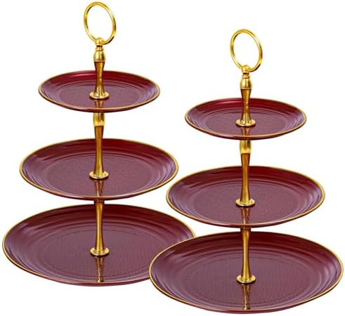 3-Tier Cupcake Stand, Round Plastic Tiered Serving Tray, Cup Cake Tower for Birthday Wedding Party Decoration