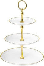 3-Tier Cupcake Stand, Round Plastic Tiered Serving Tray, Cup Cake Tower for Birthday Wedding Party Decoration