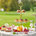 3-Tier Cupcake Stand, Round Plastic Tiered Serving Tray, Cup Cake Tower for Birthday Wedding Party Decoration, alternate view