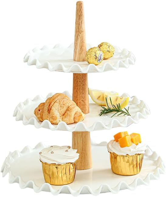 3 Tier Cupcake Stand, White Porcelain Wedding Cupcake Stand, Tiered Serving Tray, Cupcake Display Tower, Dessert