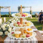 3 Tier Cupcake Stand, White Porcelain Wedding Cupcake Stand, Tiered Serving Tray, Cupcake Display Tower, Dessert, alternate