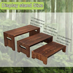 3 Tier Cupcake Stand & Wood Display Risers, for Food Desserts Stand Perfume Organizer Funko POP Collections, alternate view 3
