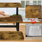 3 Tier Cupcake Stand, Wooden Risers Display Stands Stepped Dessert Table Display Set with Metal Frame Tiered, alternate view
